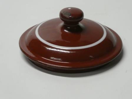 Couvercle de pot à chicorée bordeaux