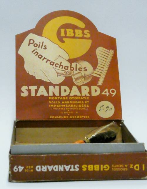 Présentoir publicitaire de brosses à dent "Gibbs Standard"