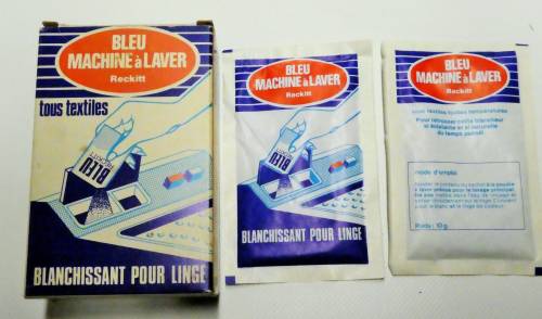 Carton de bleu "Reckitt"