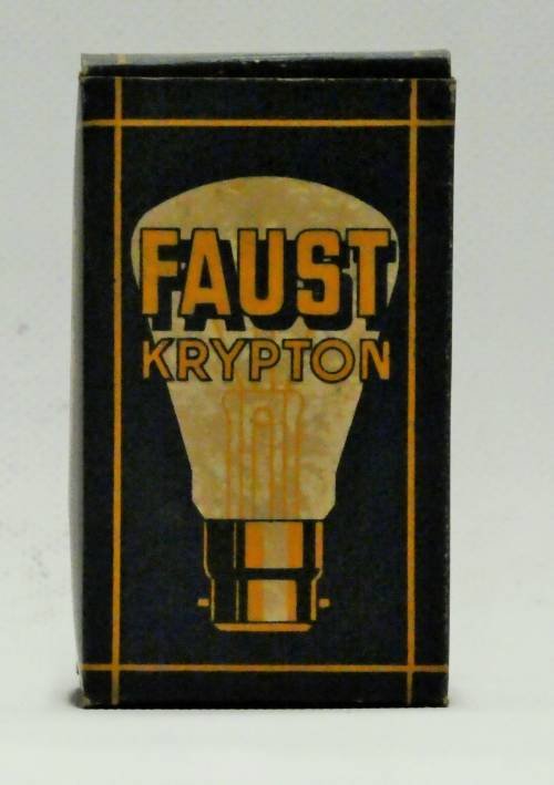 Carton de lampe "Faust Krypton"
