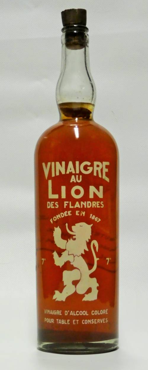 Bouteille de vinaigre "Au Lion des Flandres"