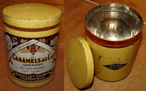 Boîte de caramels au lait