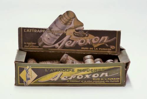 Présentoir publicitaire d'Attrape-Mouches "Aéroxon"