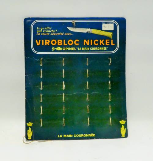 Présentoir Opinel "Virobloc Nickel"