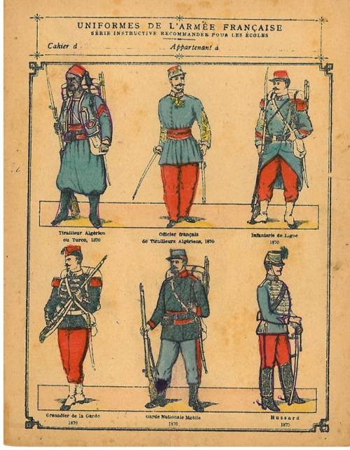 Série Uniformes de l’armée française (1)