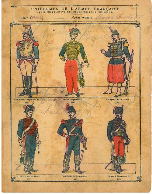 Série Uniformes de l’armée française (1)