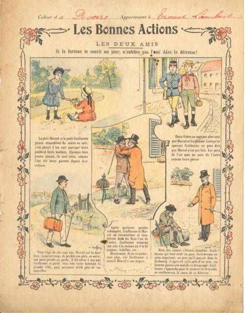 Série Bonnes actions (à colorier)