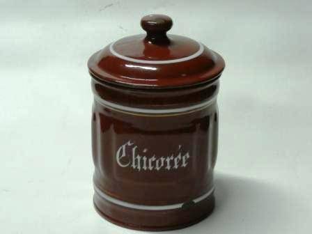 Pot à chicorée bordeaux